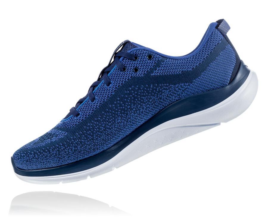 Tenis Hoka One One Masculino Azul Marinho/Branco - Hupana Flow - 367-FNMGUX